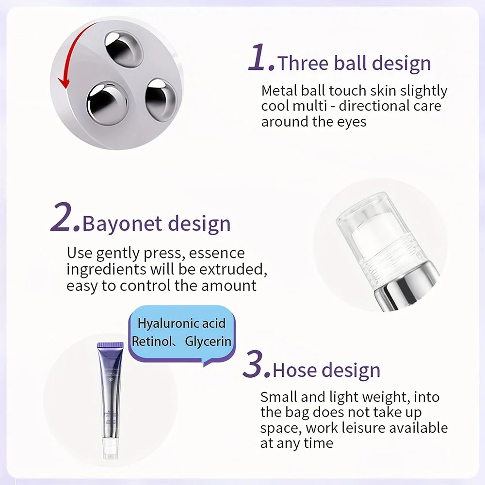 Eye Cream Skincare,Hyaluronic Acid & Glycerin Enriched - Image 5
